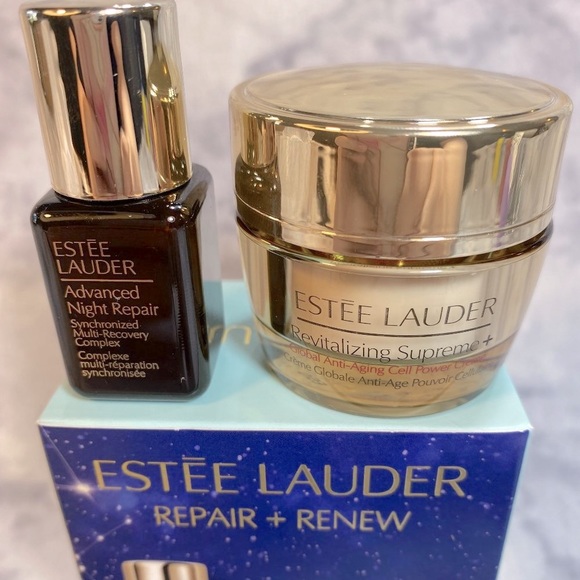 Estee Lauder Repair Renew Gift Set 2pc, Boxed, Supreme Cell Power, Night Repair - Picture 4 of 7